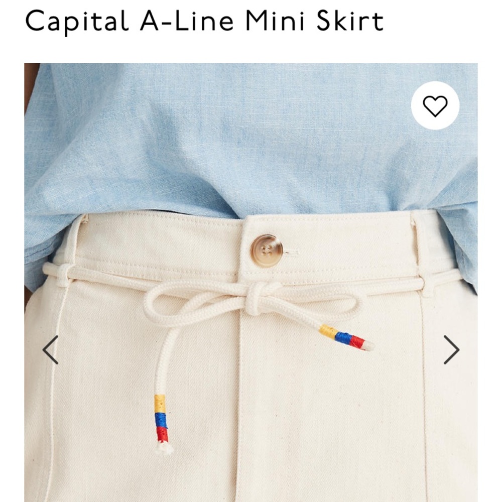 Madewell mini skirt